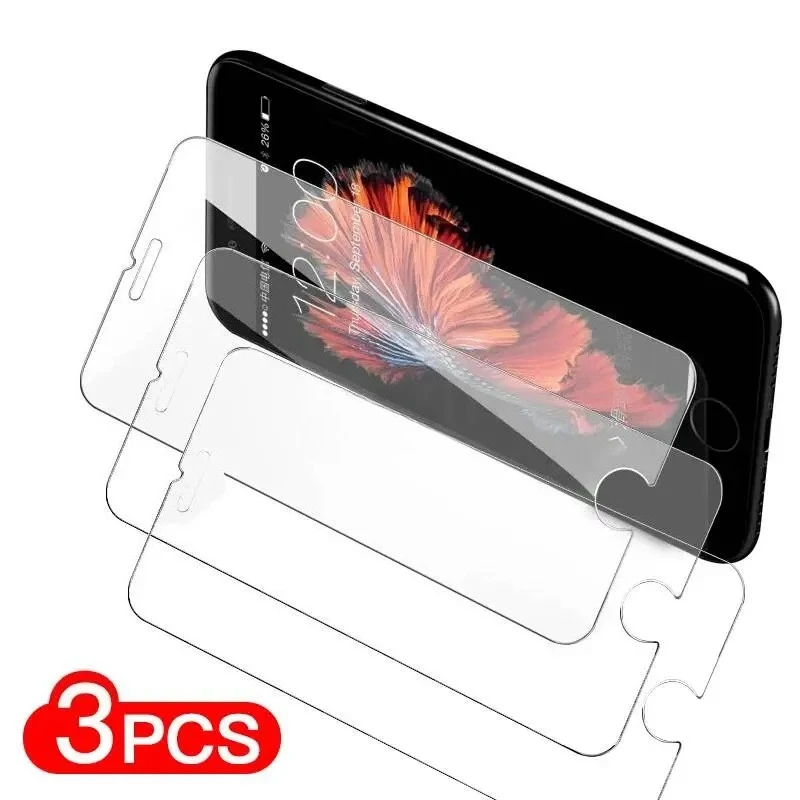 

3 шт., 14, 13, 11, 12 Pro XS Max XR, закаленное стекло для Iphone 7, 8, 6S Plus 5 SE 2020, защитная пленка для экрана