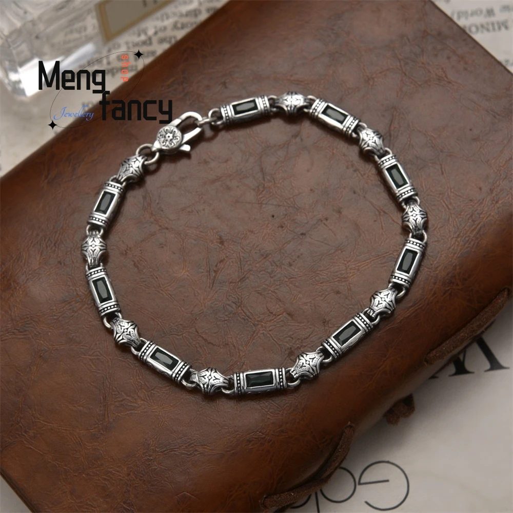 

New bracelet Tang Grass Pattern Stone For Both Men And Women Is Elegant And Stylish Luxury Quality Jewelry Exquisite Elegant