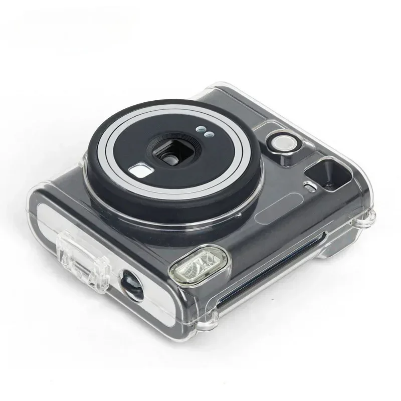 1pc Transparent Plastic Camera  Travel Portable Shoulder Bag for Instax Square SQ40 Storage Case Cover