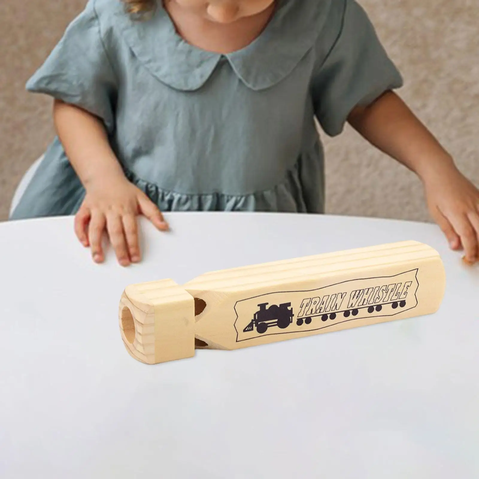 Children Musical Instrument Train Whistle Learning Activities Wooden Whistle