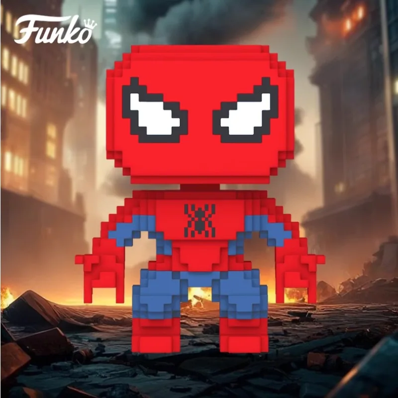 

Funko POP Spider-Man Black Panther Doctor Strange Pixel Art Vinyl Figure Collectible Toy Gift for Kids Birthday