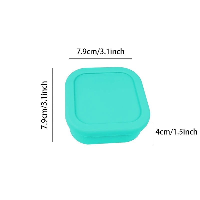 Children's covered complementary food tableware square silicone bento box fresh-keeping steaming  boiling  freezing  ice grid