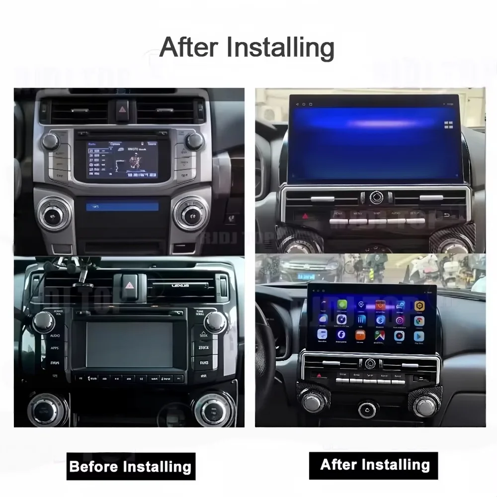 For Toyota 4Runner 2009-2022 Wireless Carplay Auto Android 14 Car Radio Multimedia Player GPS Navigation Autoradio Stereo Audio