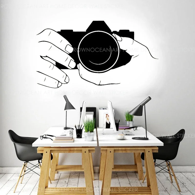 

Camera Snapshot Wall Stickers Vinyl Photo Studio Interior Design Decals Housewares Window Decor Mural Wallpaper Wall Decal 2082