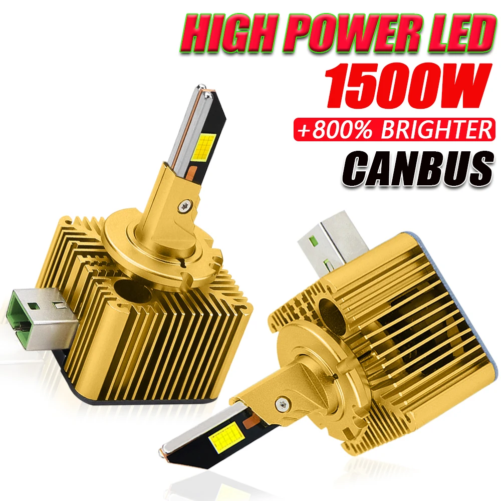 

D1S Led Canbus Headlight D3S Super Bright 1:1 HID Car Headlamp D2S D8S D4S D1R D4R D2R D3R D SERIES Lights 6000K Plug And Play