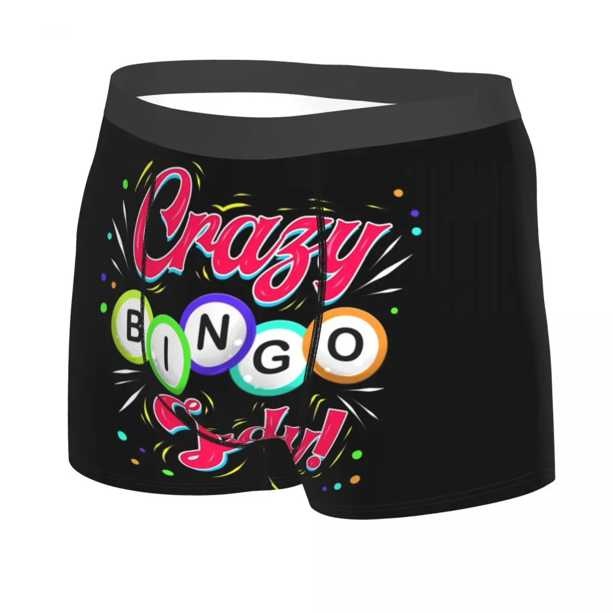 Custom Sexy Lucky Game Crazy Bingo Lady Gambling Player Boxers Shorts Underpants Men's Breathbale Briefs Underwear