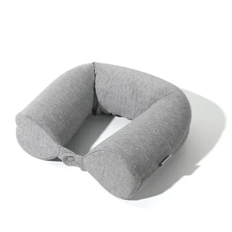 Twist Memory Foam Travel Column Pillow Neck Pillow Travel Accessory Traveling on Airplane Bus Train at Home