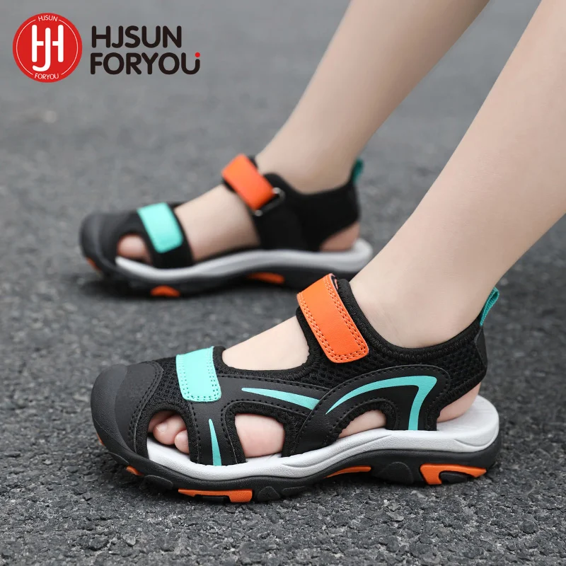 

2024 Summer Boys Sandals Kids Shoes Fashion Flats Toddler Baby Girls Sandals Non-slip Casual Beach Children Outdoor Shoes