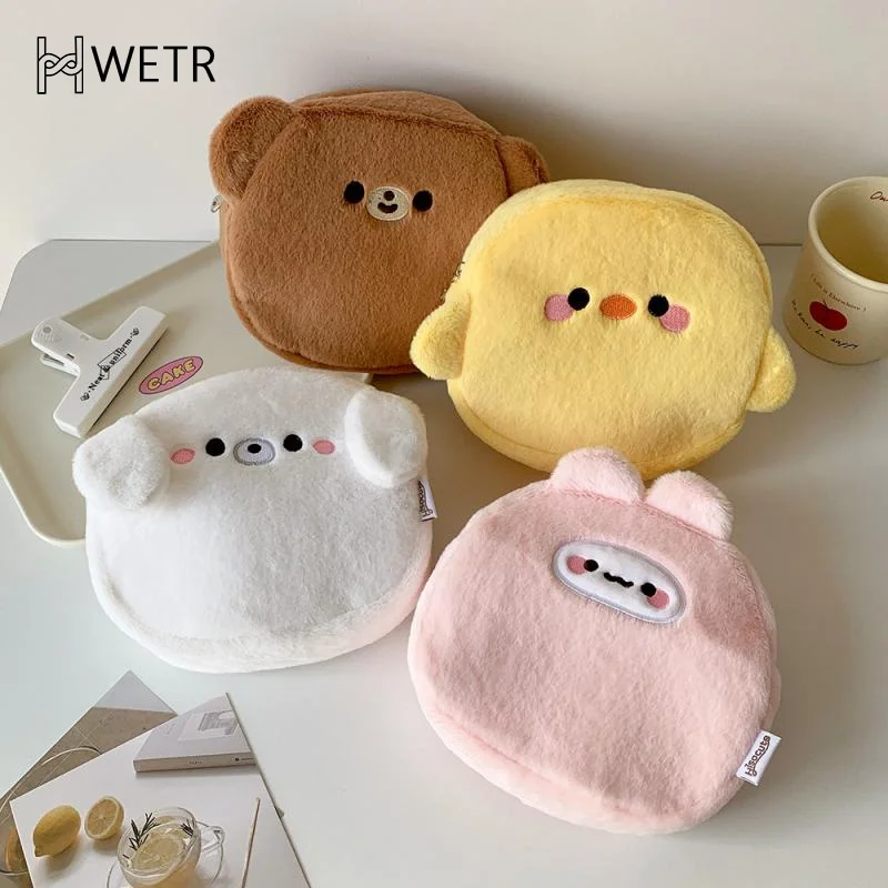 لطيف الكرتون الحيوان أفخم حقيبة مستحضرات التجميل السفر ماكياج أداة حقيبة التخزين شكل الحيوان حقيبة التخزين منتجات العناية بالبشرة حقيبة أدوات الزينة