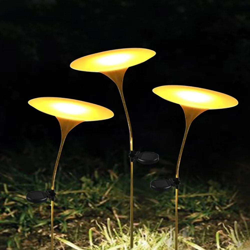 

Solar Creative Mushroom Lights Outdoor Waterproof Patio Garden Decorative Lights Landscape Lighting Park Lawn Ground Plug Lights