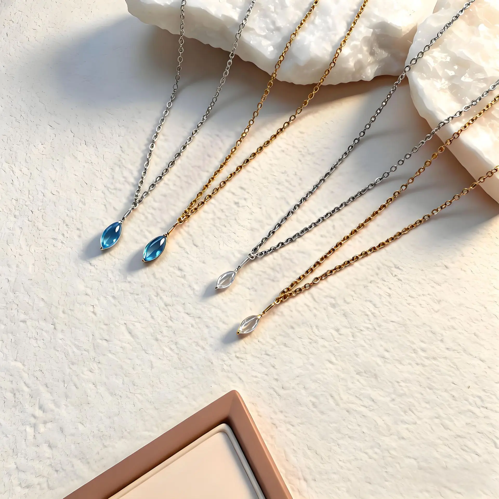 Tiny Marquise Crystal Charms for DIY Earrings