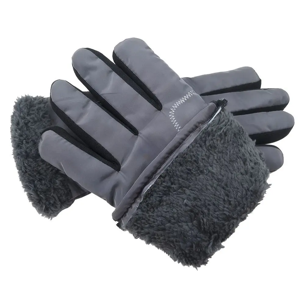 قفازات تزلج مفيدة مقاومة للماء مبطنة بالصوف قفازات ثلج حرارية دافئة قفازات شتوية مريحة لركوب الدراجات النارية #4