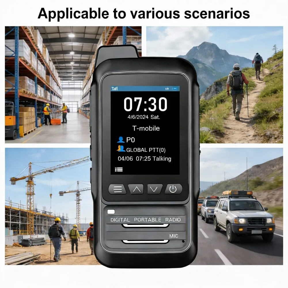 Outdoor 5000 km Walkie-talkie, Large Screen, handheld two-way radio intercom，4G, Waterproof, Global national walkie-talkie