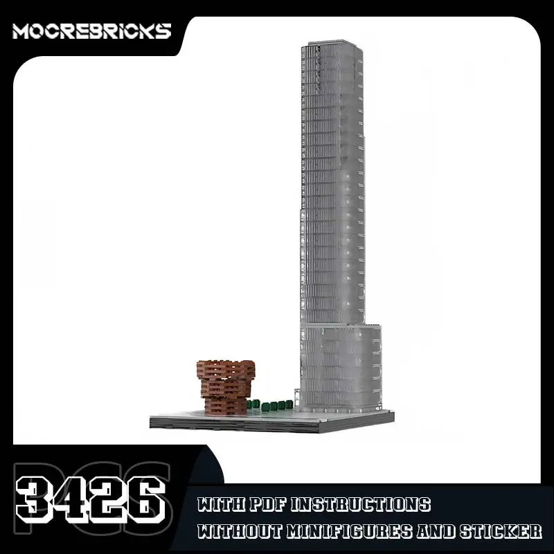 

City Architecture 35 Hudson Yards and The Vessel Model MOC-47506 Landmark Street View Building Blocks Advanced Bricks Kids Toy