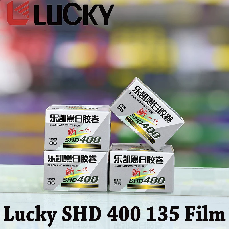 CHINA LUCKY SHD 400 Generación 400 Gegree Nueva Reanudación Producción de Grado 135 Película Blanco y Negro 36 Hojas Película de 35 mm