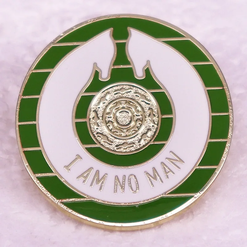 Lord and Same Rings “I Am No Man” Pin Classic Vintage Movie Peripherals Lapel Badge Cosplay Brooch Jewelry