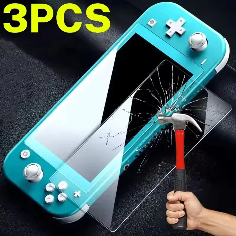1/2/3 piezas Vidrio protector para Nintend Switch, protector de pantalla de cristal templado para Nintendos Switch Oled Lite NS Accesorios Película 6