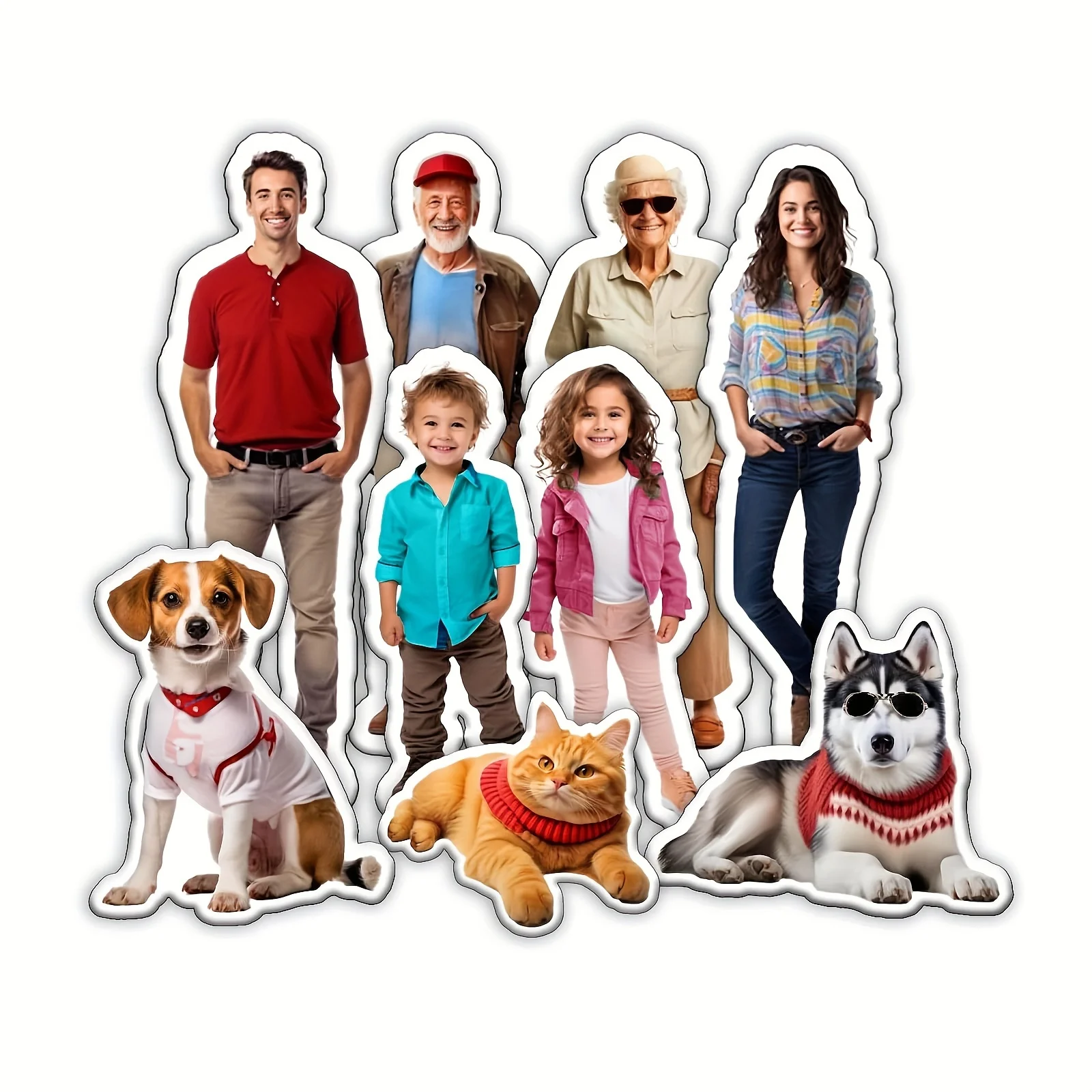 Ein doppelseitig bedrucktes Katzenkissen mit Bildern personalisiert, Mini-Katzenplüschtiere, kreative Haustierspielzeugartikel, Haustier-Erinnerungsstücke.