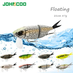 Big Bait 21cm 87g Floating Fishing Lure for Pike 2 Section Predator Fishing Lures Wobbler for Bass Fishing Bait Swimbait
