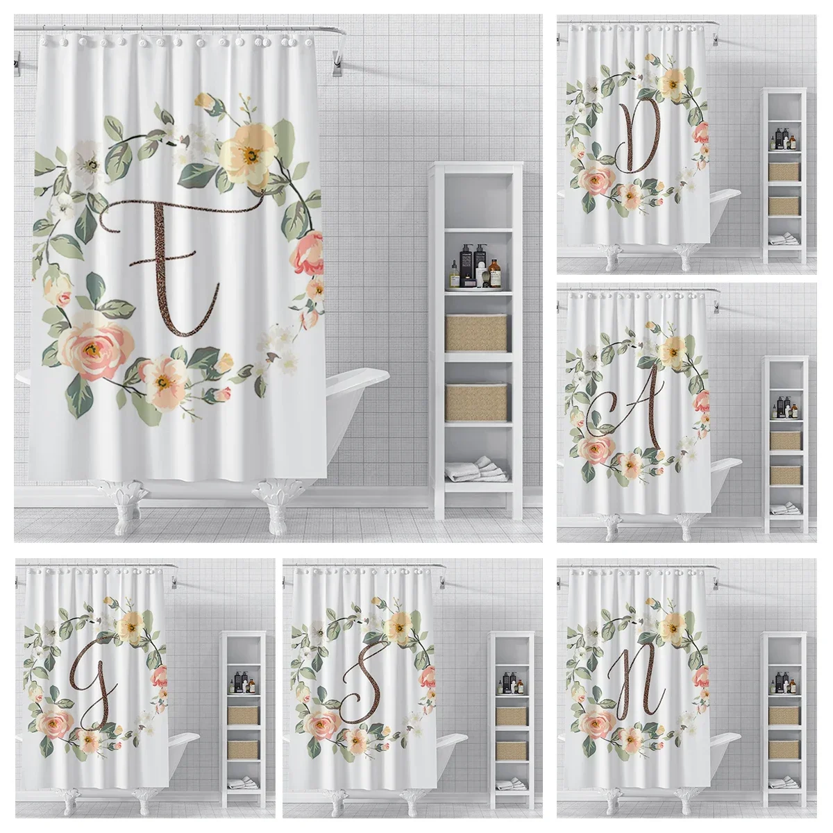 Home decor 26 letter shower curtains for bathroom waterproof fabric bathroom Curtains modern shower curtain 180x200 240x200