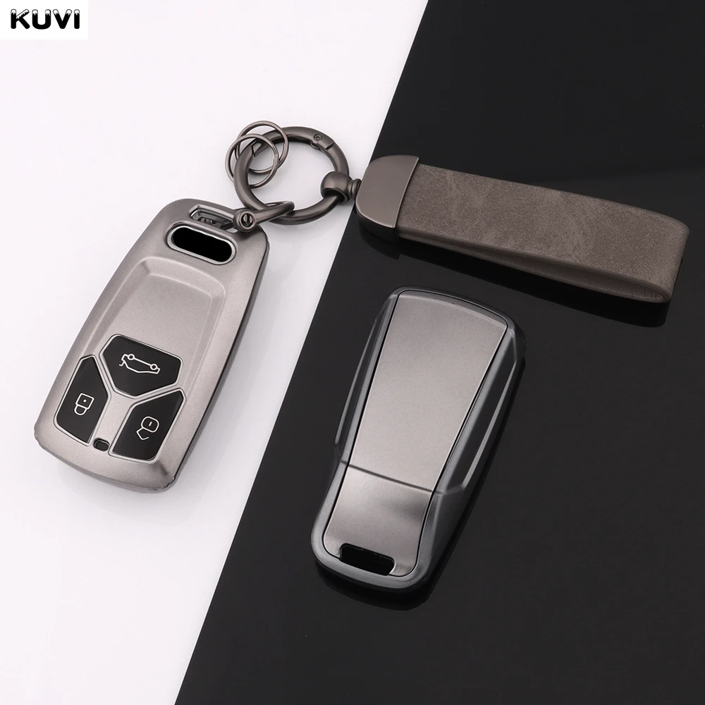 

Fashion TPU Car Remote Key Case Cover Fob For Audi A4 B9 A5 A6 8S 8W Q5 Q7 4M S4 S5 S7 TT TTS TFSI RS Protector Fob Acessories
