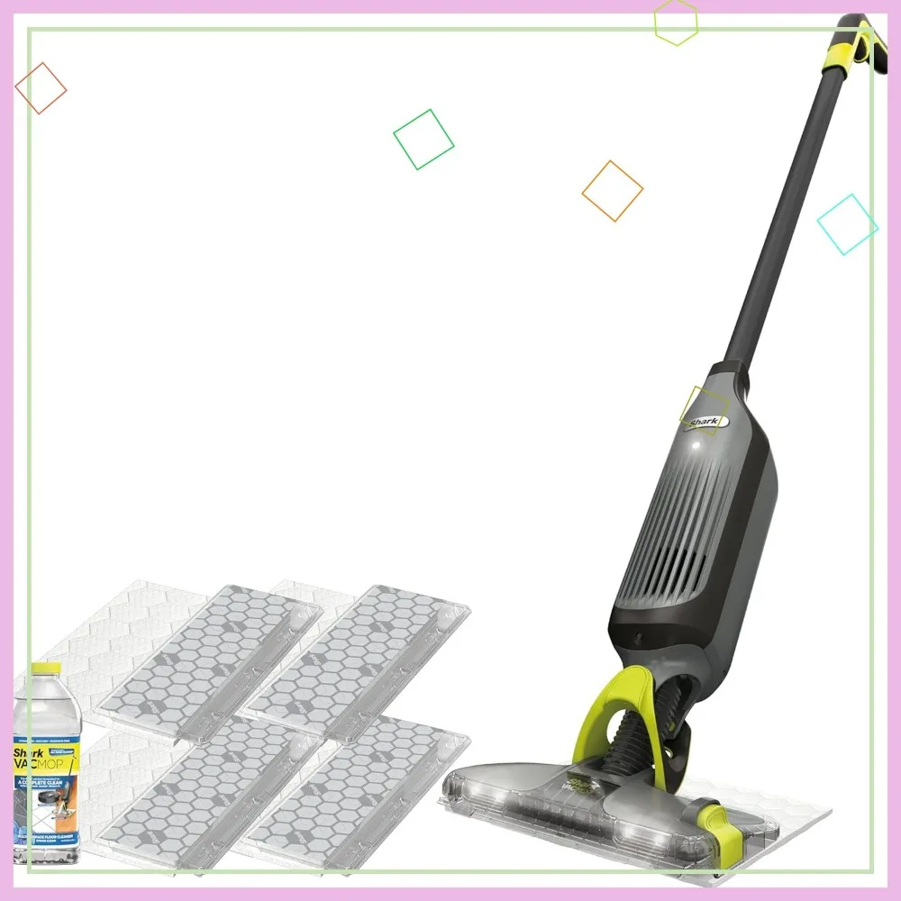 

Cordless Hard Floor Cleaner with Vacuum and Spray Mop, Powerful Suction, Lightweight, Includes Pads and Solution
