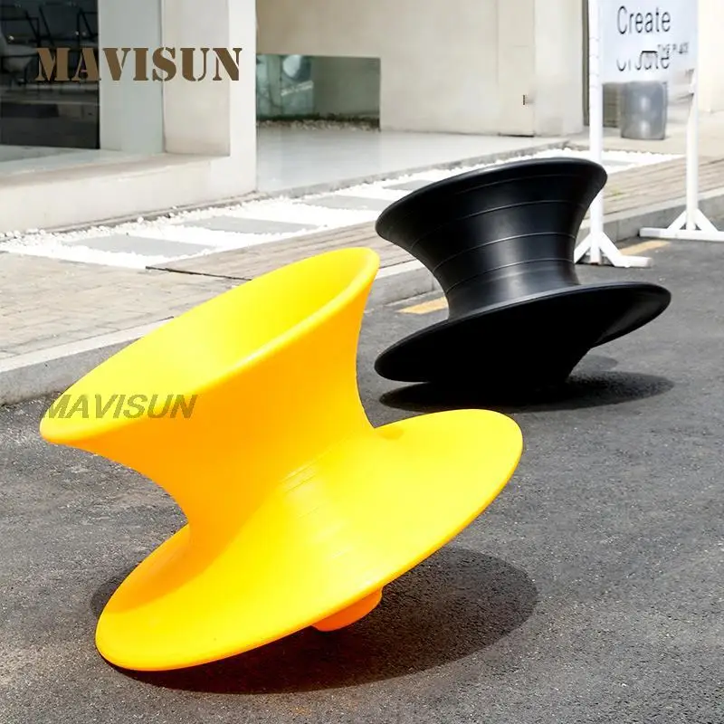 Rotary Gyro Chair 360 Degree Tumbler Creative Shopping Mall Leisure Children's Outdoor Chair Plastic Multi-Color Optional