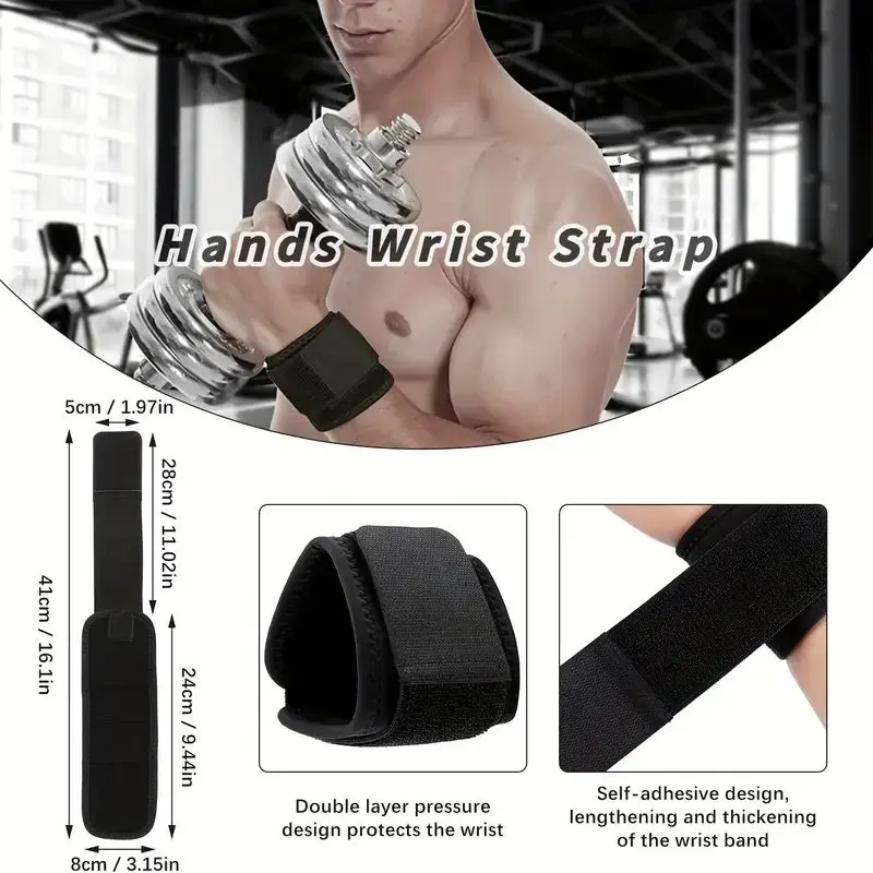 1-Piece Polyester Wristband for Sports Fitness Adjustable Support Strap Effective Prevention of Sprains And Strains