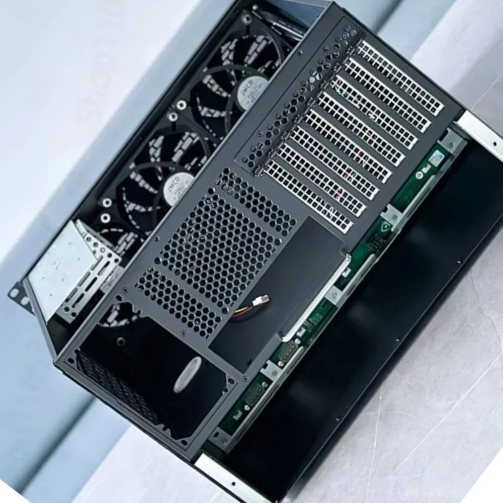 Deep 12 Bay EATX NAS Storage Chassis ATX PSU Support U.2 Drive 360 AIO Liquid Cooling for Server