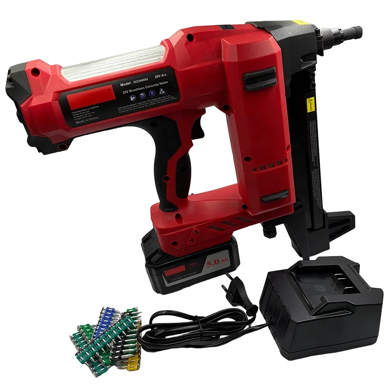 Wireless Light weight  No Gas Cordless Battery powered Nailer Chinese Manufacturer  Custom Nail Gun High End alternative