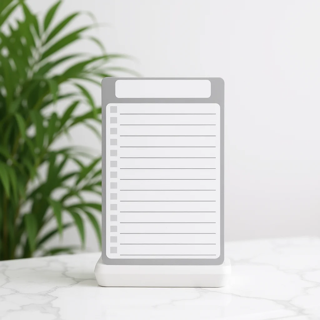 Bloc de notas magnético para nevera, superficie de escritura para mascotas, Bloc de notas de diseño moderno, lista de comestibles, herramienta de planificación semanal, impresión
