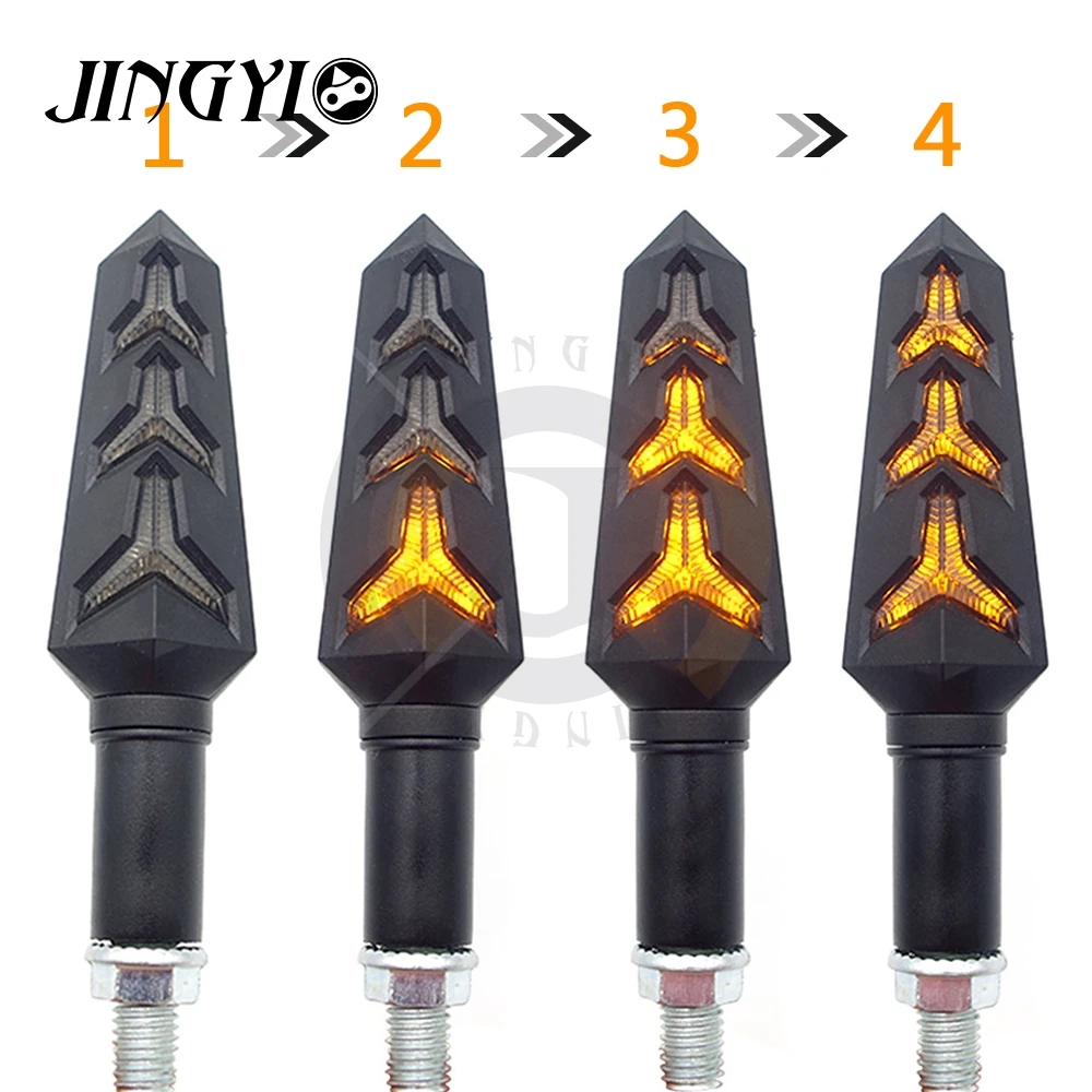 Universal Motorcycle Turn Signals LED Lights 12V Scooter Turning Lamp Accessories for Yamaha Fzs Fz600 Jog 3Kj 50 Rr Scooter Xj6