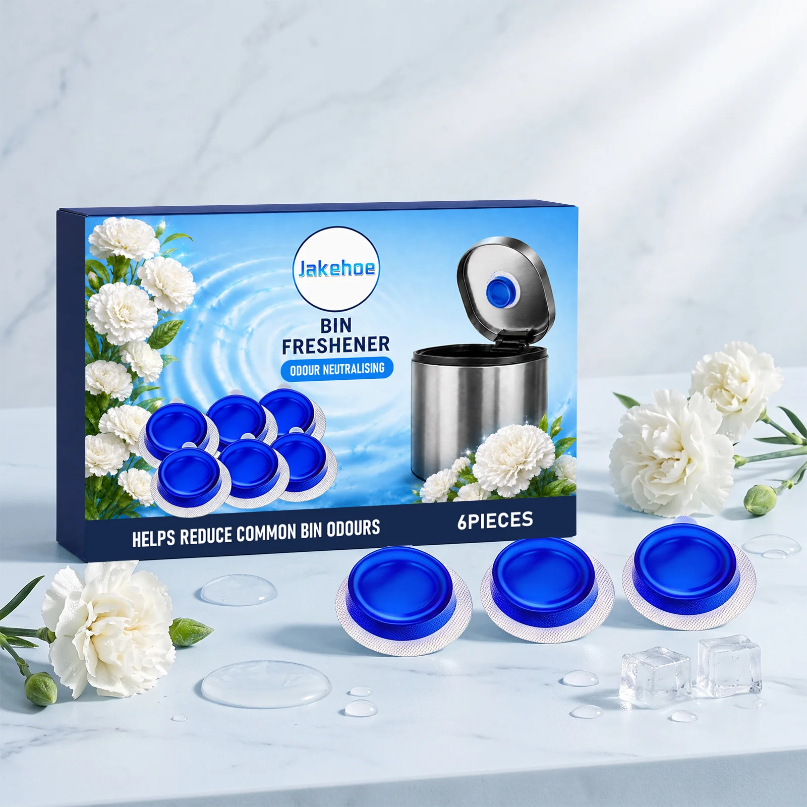 Trash Can Odor Remover Freshener Pod Neutralize Bad Smell Long‑Lasting Fragrance Caps for Kitchen Bathroom Garbage Smell Control