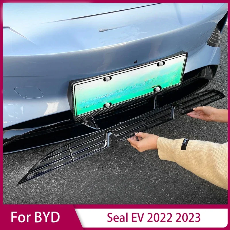 

Сетка для переднего нижнего бампера для BYD Seal EV 2022 2023, сетка для насекомых, Защитная крышка для впускного отверстия, внешние аксессуары, автозапчасти