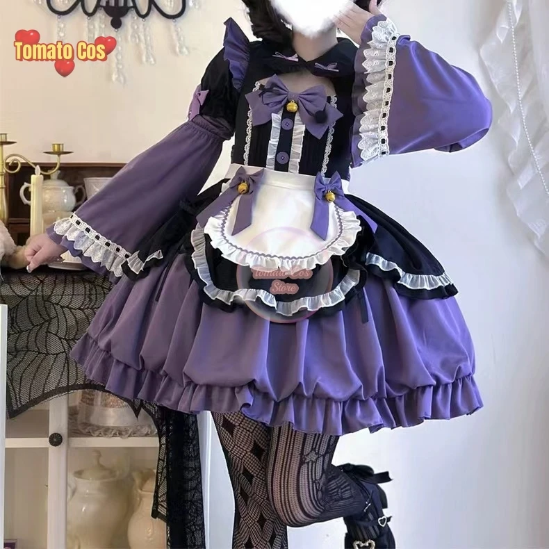 Süße Dienst mädchen Frauen Cosplay Lolita Halloween abnehmbare Ärmel Anime Kleid Cosplay Männer Kleidung Kostüm Frau Erwachsene Kostüme Kind