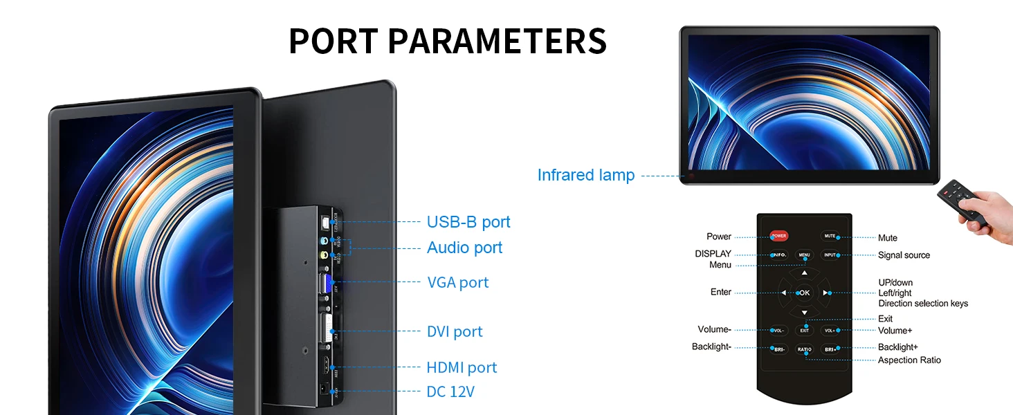 UPERFECT 15.6 Portable Monitors 1080P Touch Screen Gaming Displays 60Hz IPS Monitors For PS5/4/3 Switch Laptop PC Mac Xbox