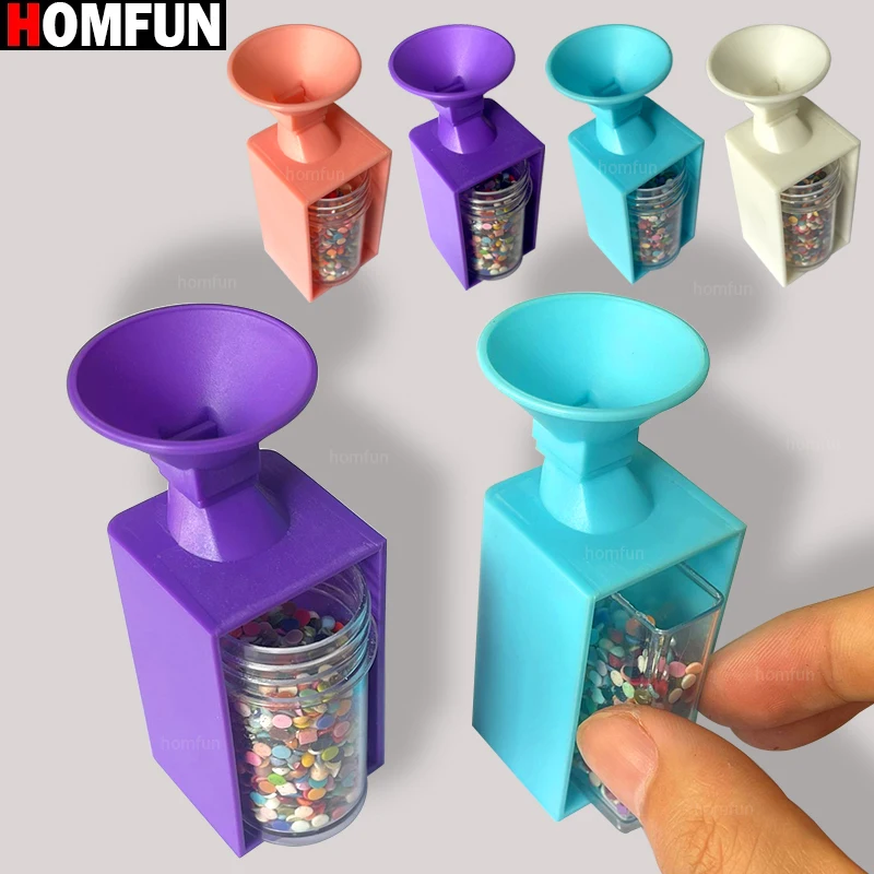 HOMFUN Drills Funnel for Square Round Container Box, DIY 5D Painting Diamonds Art Tool Accessories, Precise Easy-to-Use Tools