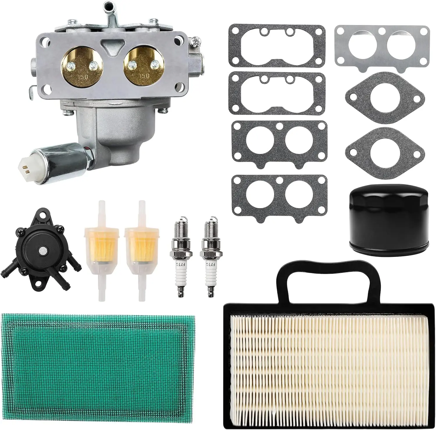 791230 Carburador, compatible con motor V-Twin de 4 ciclos de 20-25 HP 405777 406777 407777, John Deere MIA10632 LA150 LA130 L120