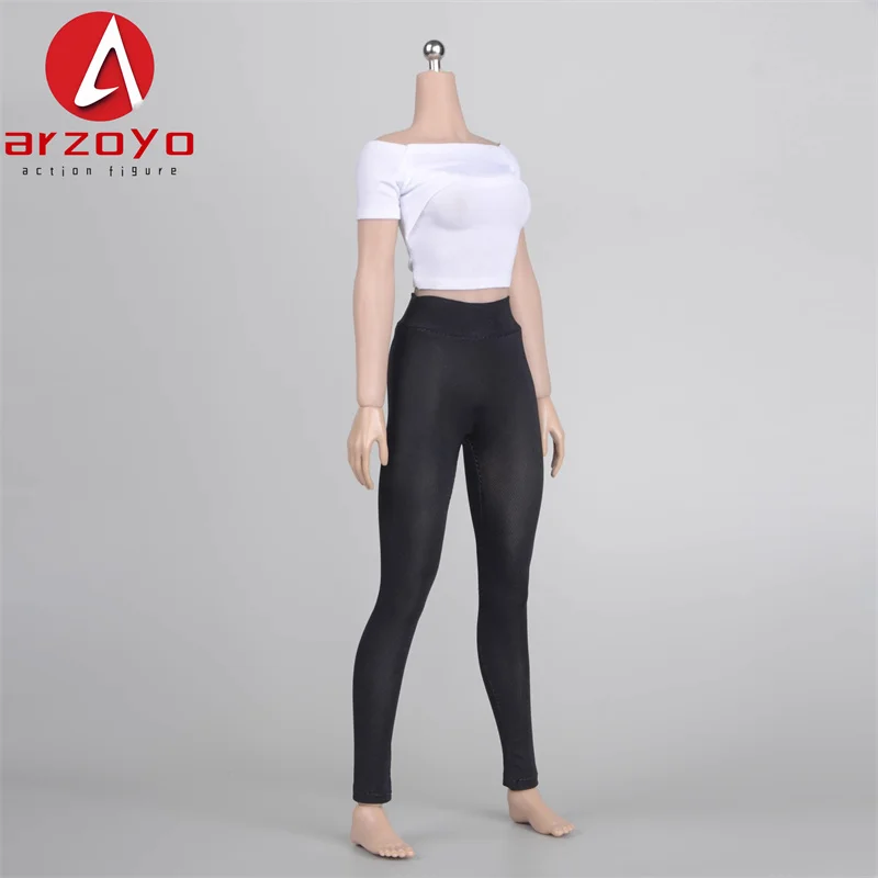 GBT-002 1/6 Yoga Elastic Pants Tight Trousers High Waisted Legging Clothes Model Fit 12'' Female Soldier Action Figure Body Doll