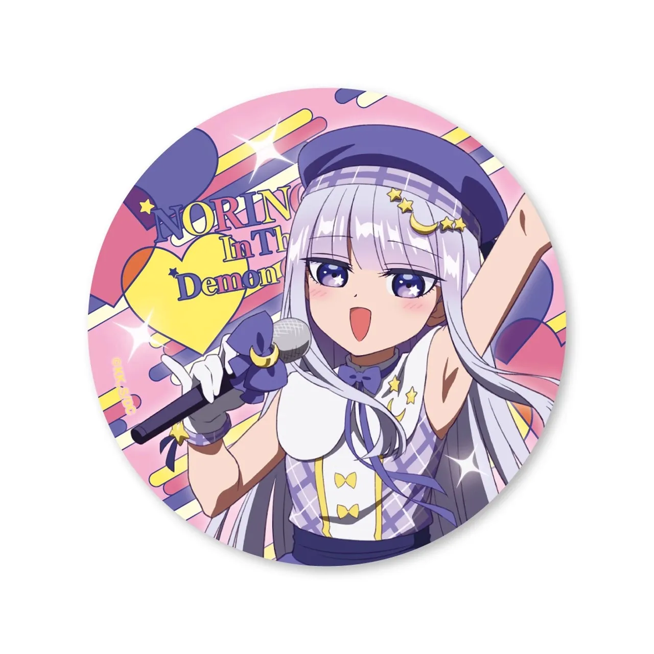 58 مللي متر أنيمي نعسان الأميرة في قلعة شيطان الشفق العظيم الأحمر سيبيري تأثيري زي شارة دبوس SPTE صفيح بروش ﻿   الدعامة