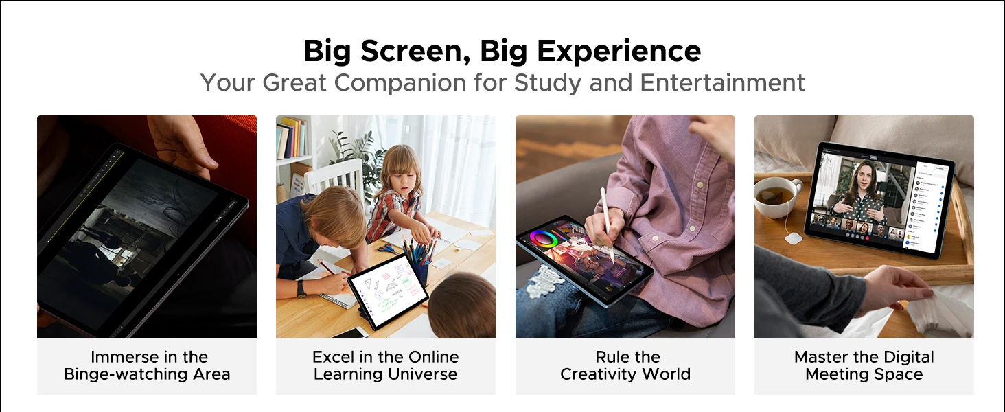 DOOGEE U11 2 in 1 Tablet PC Android 15 16GB(4+12) 128GB 11" Ultra-clear 90Hz Display Unisoc T606 8580mAh Battery Widevine L1