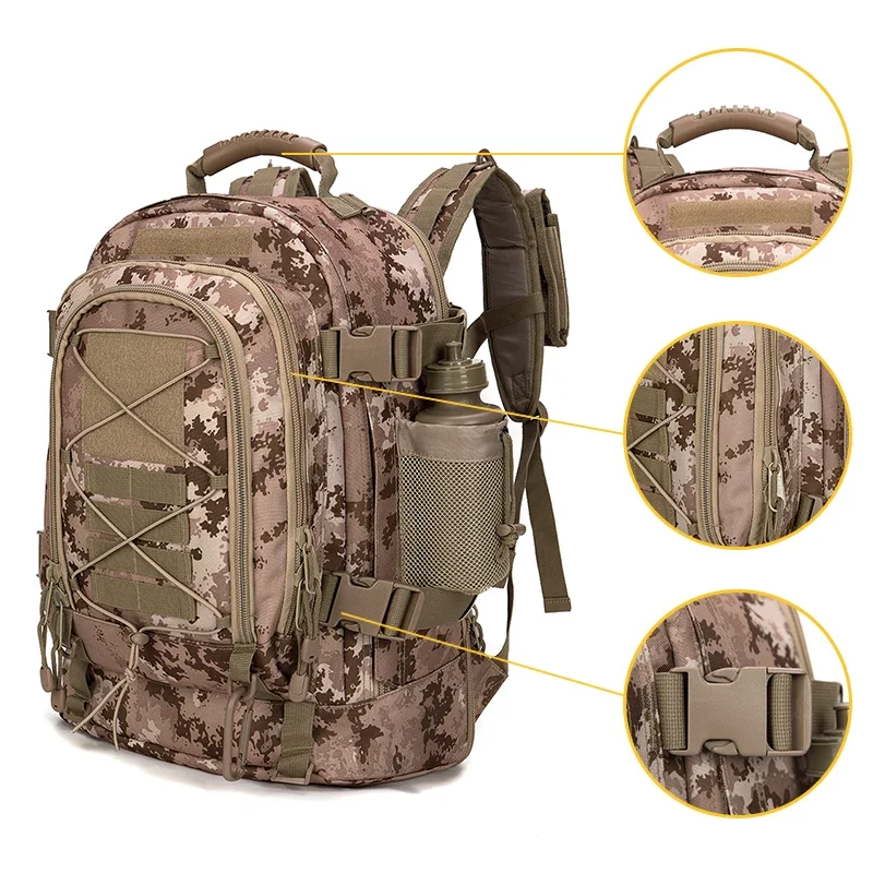 Tactical Bagpack Tactical Molle Rucksack Mochila Hunting Camo Bags 35L Fishing Backpack Waterproof Climbing Fishing Bag Outdoor