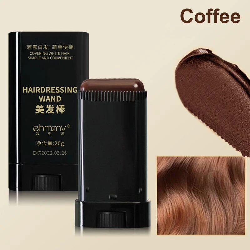 NIEUWE Haarkleurstift voor mannen & vrouwen, snelle dekking grijs haar, haarlijn concealer, instant dekking haarverf stick applicator