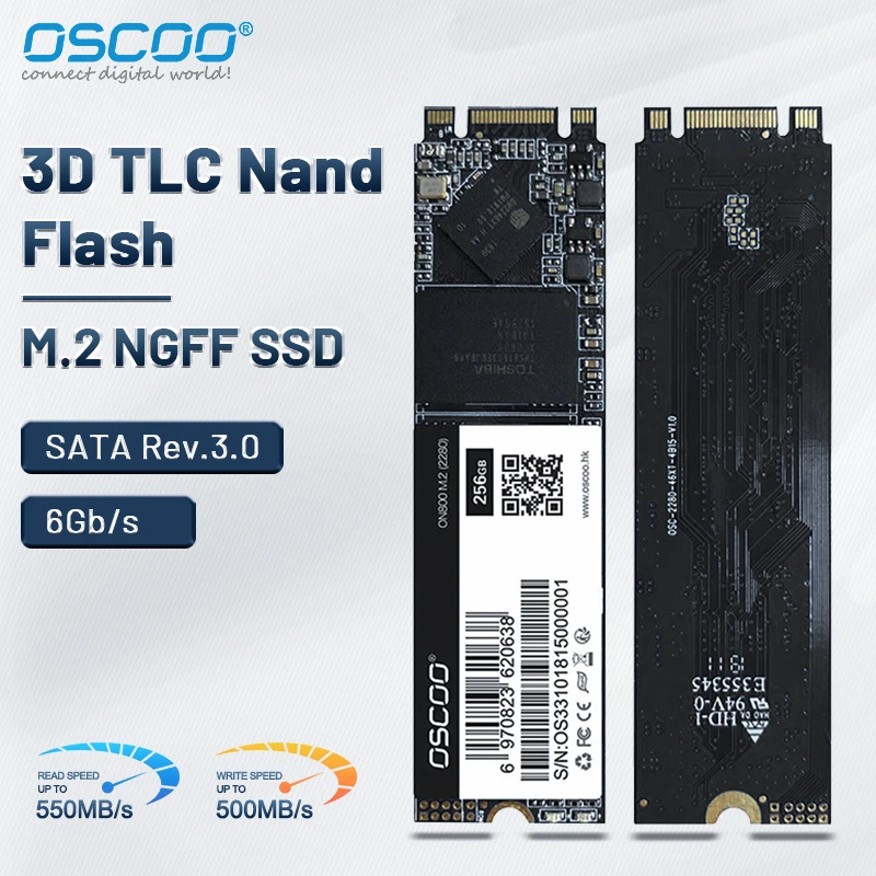 

OSCOO M2 2280 SSD M.2 SATA 128gb 256 gb 512gb 1TB HDD 120g 240g NGFF SSD 2280mm 2TB HDD disco duro for Desktop Laptop Xiaomi