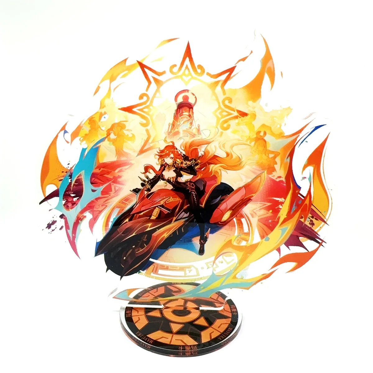 Genshin lmpact Anime Figure Acrylic Stand Varesa Mavuika Kinich Wanderer Model Plate 1pc Desk Decor Standing Sign Game Fans Gift image 4
