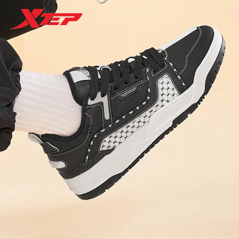 Xtep Basketball Shoes For Men 2023 Winter Low Top Men\'s Sports Shoes Strong Wrapping Wear-Resistant Combat Sneakers 977419120022