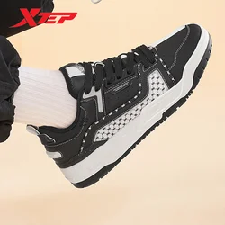 Xtep Basketball Shoes For Men 2023 Winter Low Top Men's Sports Shoes Strong Wrapping Wear-Resistant Combat Sneakers 977419120022