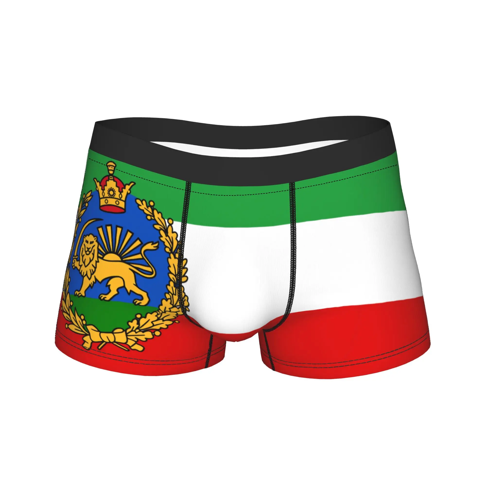 

Мужские трусы-боксеры с принтом флага Ирана, забавные шорты, идея для подарка