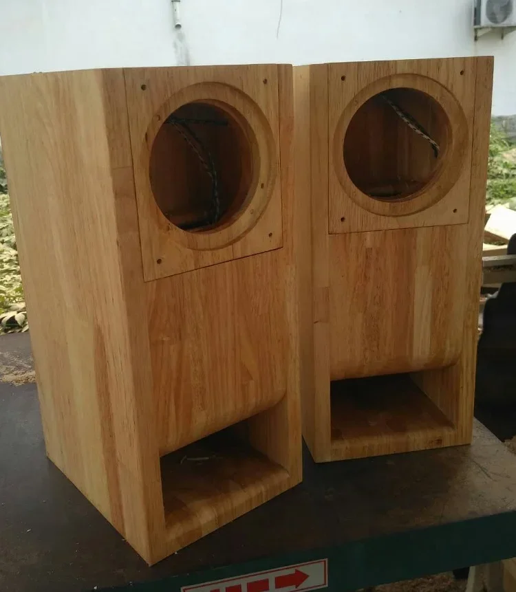 Y-031 10,2 cm Vollfrequenz-Labyrinth-Lautsprecher, leere Box, Bücherregal, HiFi-Verstärker, ein Paar DIY Custom