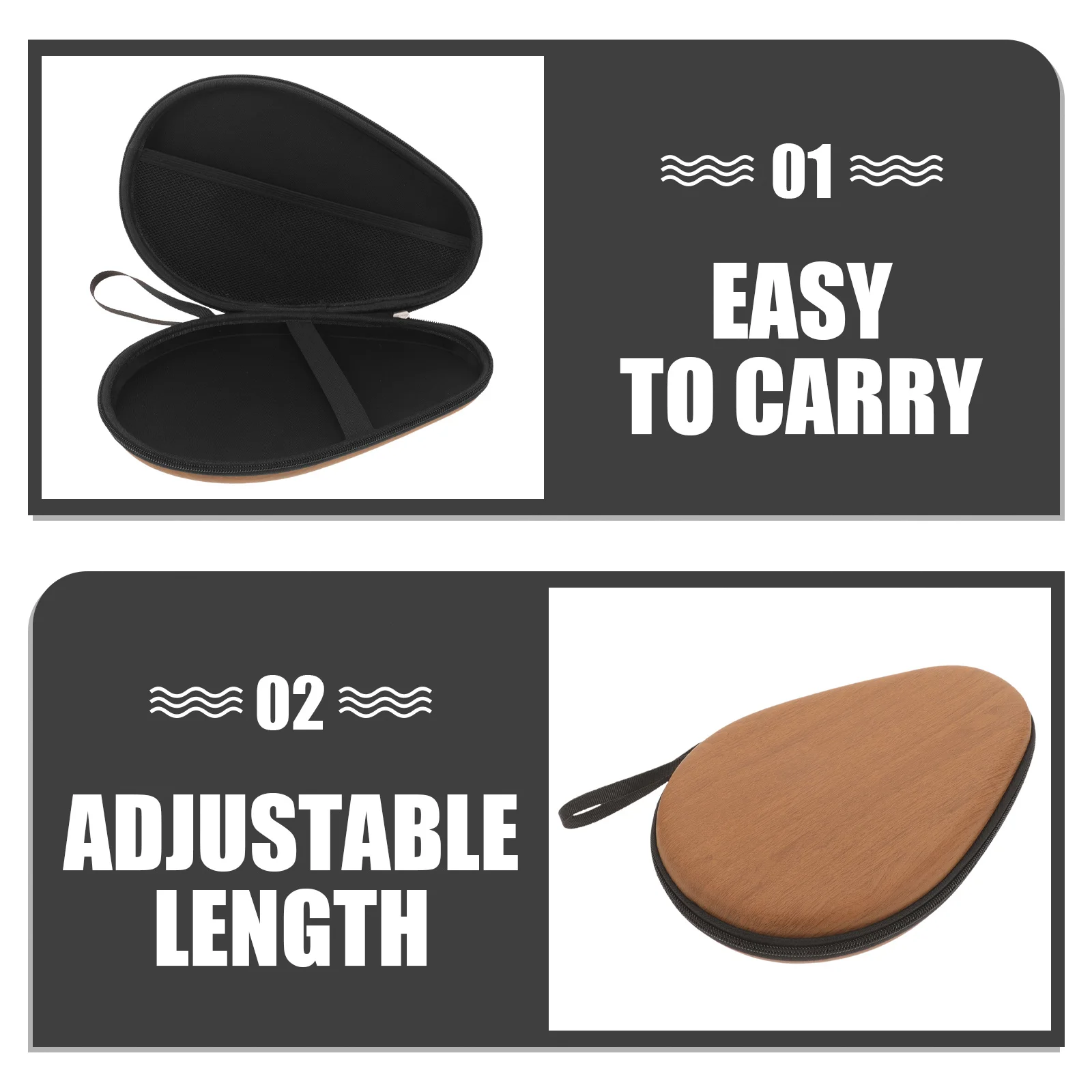 حقيبة مضرب تنس الطاولة من قماش أكسفورد مقاومة للاهتراء، حقيبة محمولة للرياضة في الهواء الطلق، حقيبة تنظيم تخزين المضرب